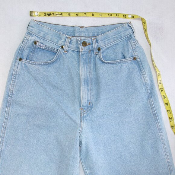 Vintage 80s Chic Jeans Light Wash Denim 5-Pocket Sz 8 Tall - Picture 3 of 7